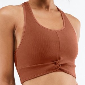 Fabletics knotted midi sports top